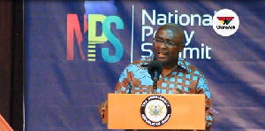 Dr Mahamudu Bawumia was speaking at the National Policy Summit