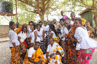 Members of Royal Apostles Youth Choir in their colourful traditional wear during the launch