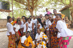 Members of Royal Apostles Youth Choir in their colourful traditional wear during the launch