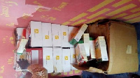 Some boxes of the alleged expired products