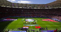 Croatia and Albania played at the Volksparkstadion in Hamburg