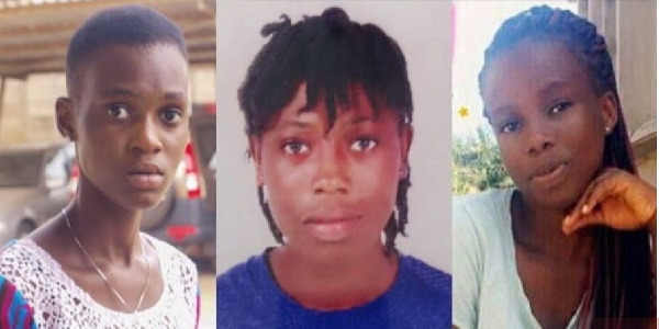 The three girls were kidnapped in Takoradi last year