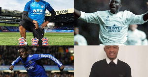 Jordan Ayew, Michael Essien and Anthony Yeboah