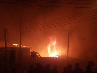 Close to 30 shops were caught by the fire