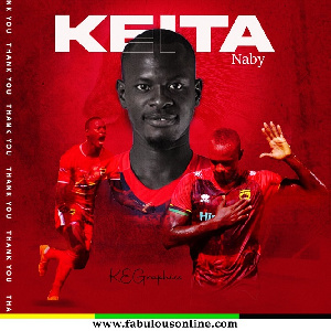 Asante Kotoko have parted ways with striker, Naby Keita