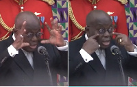 President Akufo-Addo mocks Minority during address