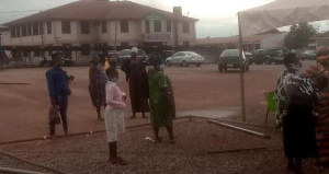 Some stranded patients at a health facility