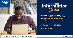 The graduate information session is on Tuesday, June 15th, 2021