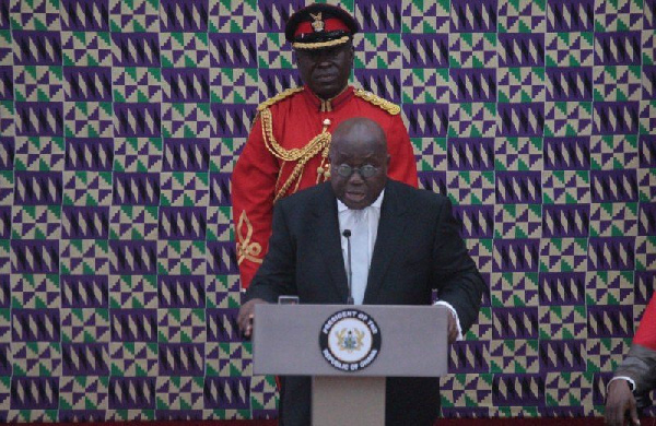 President  Nana  Addo did not say much about sports in his maiden address to the Nation