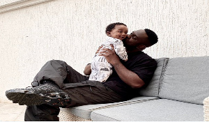 Rapper Sarkodie and son, Michael Nana Yaw Owusu Jr.