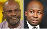 Kennedy Agyapong (L) and Mr Hosi (R)