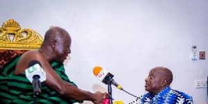 Otumfuo With Ashanti Regional Minister Simon