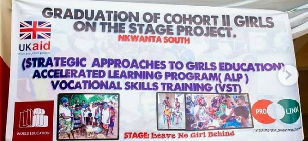 The girls, after their vocational skills training, will be provided with start-up capital