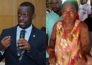 Western Regional Minister, Kwabena Okyere Darko-Mensah and Josephine Panyin Mensah