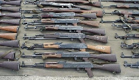 File photo: Guns on display