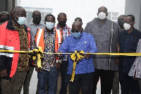 President Nana Addo Dankwa Akufo-Addo cutting sod for the project