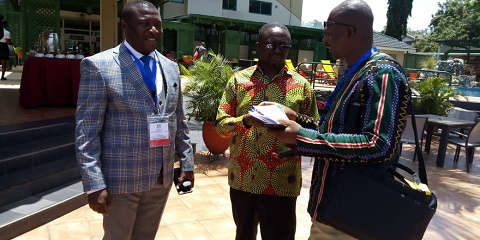 Frederick Opare Ansah, Suhum Member of Parliament (left)