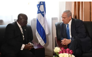 Ghana's President, Nana Akufo-Addo, and Israeli Prime Minister Benjamin Netanyahu