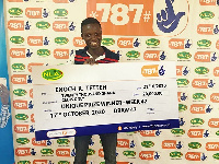 Enoch Kojo Tetteh wins GHS 20,000 787-NLA cash prize