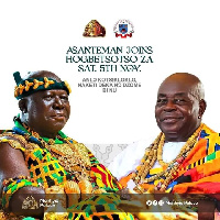 The Asantehene is at the Hogbetsotso Za