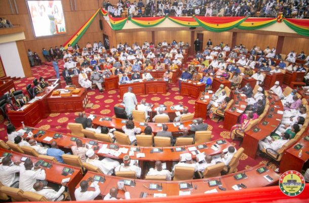 File Photo: Aerial view of Parliament of Ghana