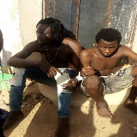 The suspects, Aboziah Dominic, 23, and David Apass, 21, in police custody