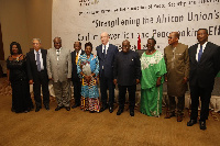 President Akufo-Addo with other leaders at the 9th High-Level African Union Retreat