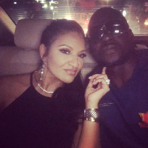 Chris Attoh with his wife Bettie Jenifer