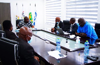 A photo of the GFA Executive Council at a meeting