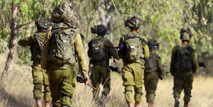 A file image of Israeli soldiers along Israel's southern border with the Gaza Strip