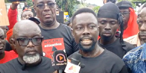 Over the weekend, they staged a protest march from New Akrade to Atimpoku