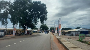 A town shot of Damongo in the Savannah Region