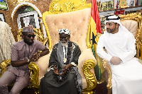 Alhaji Salamu Amadu, Amer Jamil Alalawi and Dr Usmanu Nuhu Sharubutu towards the Eid-Al-Adha