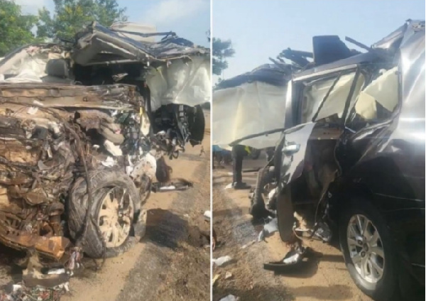 Kwesi Atta, who was driving a Toyota Land Cruiser, died at the scene of the crash