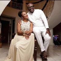 Bola Ray and wife