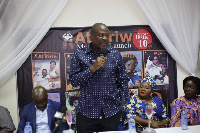 Ibrahim Mahama at the launch