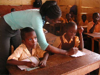 File photo of a teacher in a classroom