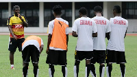 Black Stars during a training session