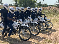 Some of the officers engaged in the training