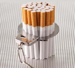 Sticks of cigarettes were inserted in a bread [File photo]