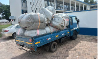 Police officers and officials from textile companies seized textiles worth GH¢500,000