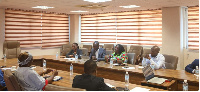 At a meeting with delegation from Cameroon Shippers Council (CNSC) in Accra