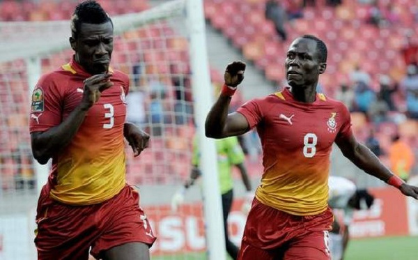 Former Black Stars duo, Asamoah Gyan and Emmanuel Agyemang-Badu