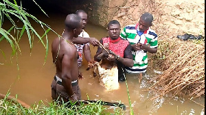 The delegates marched to the river to invoke curses