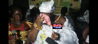 Queen mother of Asuboni No.3, Nana Tenewaah Safoa II couldn't hide her tears