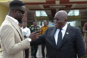 Sarkodie with Nana Akufo-Addo