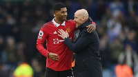 Marcus Rashford tare da Erik Ten Hag