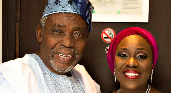 Olu Jacobs and wife Joke Silva