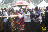 Otumfuo Osei Tutu II and President Akufo-Addo during the opening ceremony