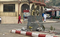 Statue of the late Prince Boateng